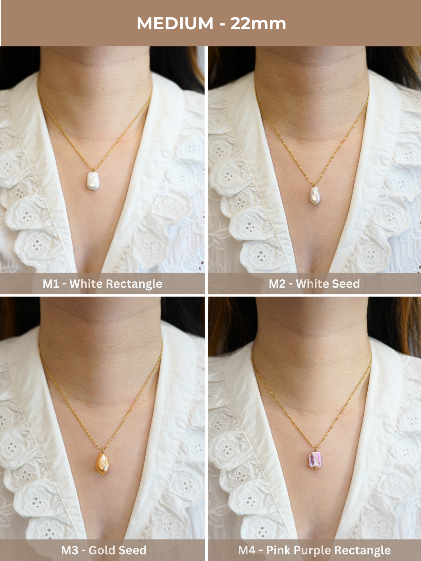 Natural Baroque Pearl Adjustable Necklace