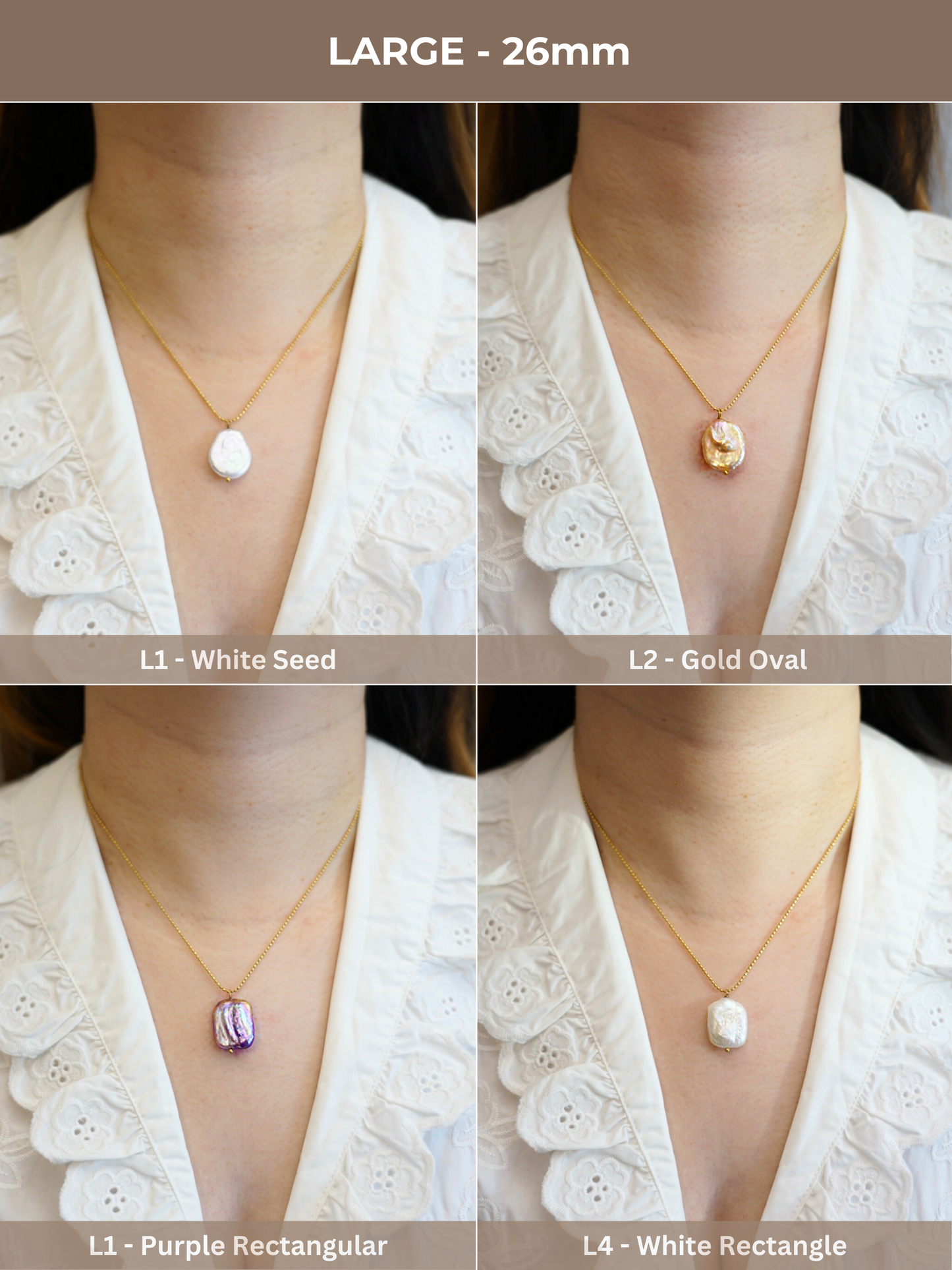 Natural Baroque Pearl Adjustable Necklace